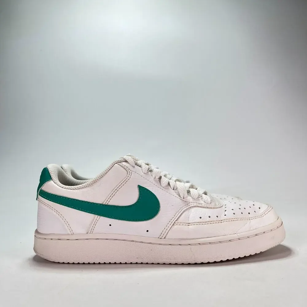 Nike Court Vision Low White Green Retro Shoes Sneakers DR9885-100 Women's Size 8